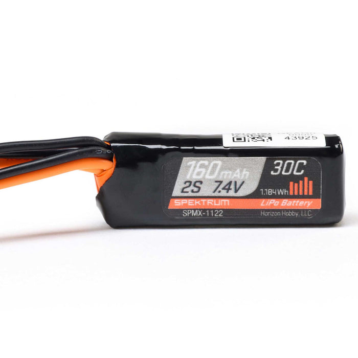 SPMX-1122 Spektrum 7.4V 160mAh 2S 30C LiPo Battery: PH2.0