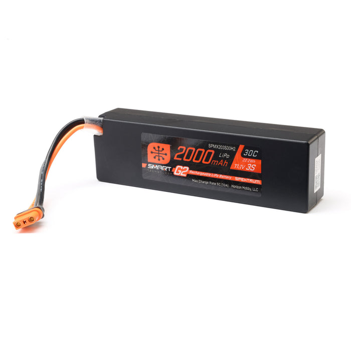 SPMX203S30H2 Spektrum 11.1V 2000mAh 3S 30C Smart G2 LiPo Battery: IC2