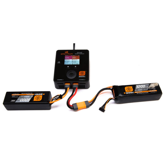 SPMX22003S30 Spektrum 11.1V 2200mAh 3S 30C Smart LiPo Battery: IC3
