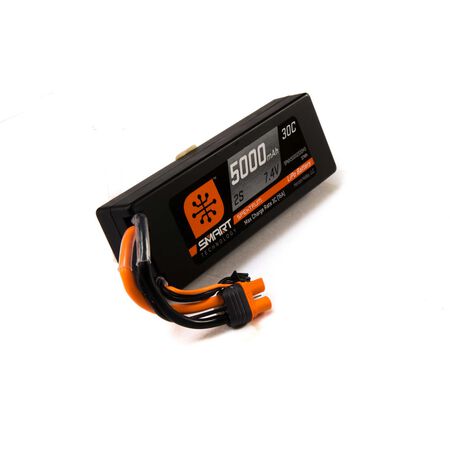 SPMX50002S30H3 - Spektrum 7.4V 5000mAh 2S 30C Smart LiPo Hardcase Battery: IC3