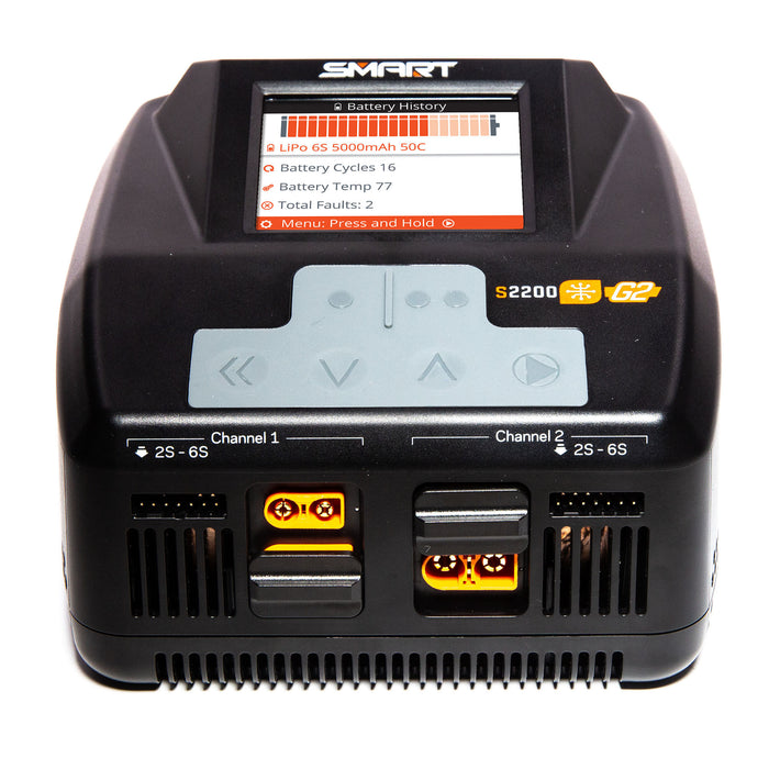 SPMXC2010 Spektrum S2200 G2 AC 2x200W Smart Battery Charger