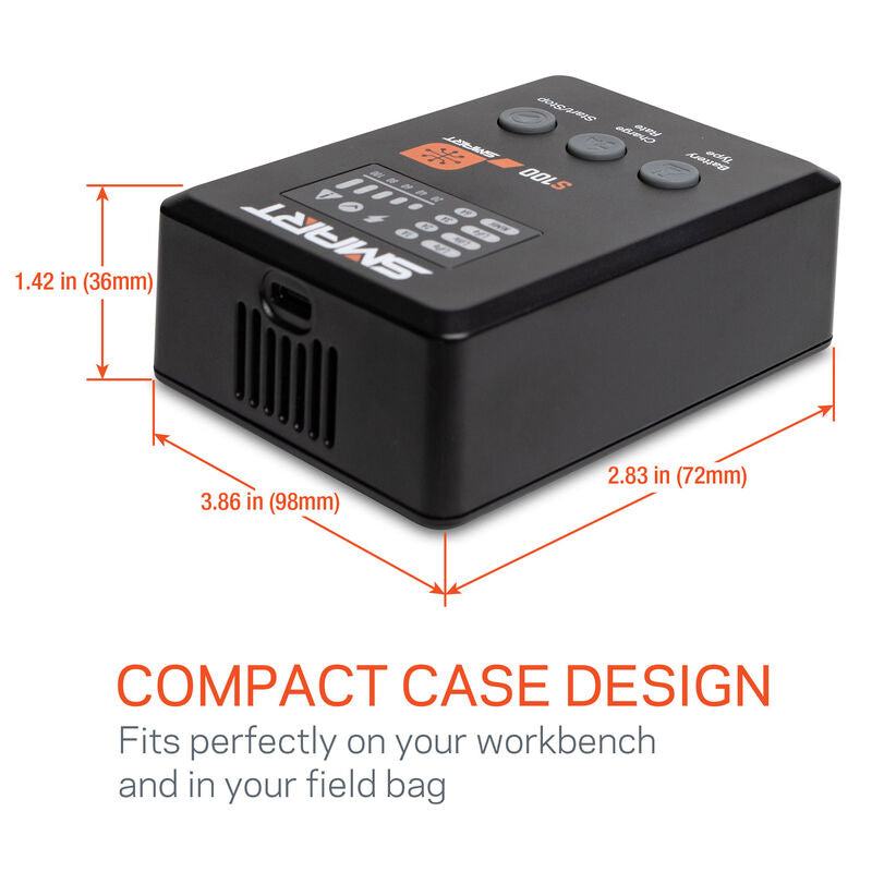 SPMXC2090P S100 1x100W USB-C Smart Charger, 65W USB-C GaN Power Supply Combo