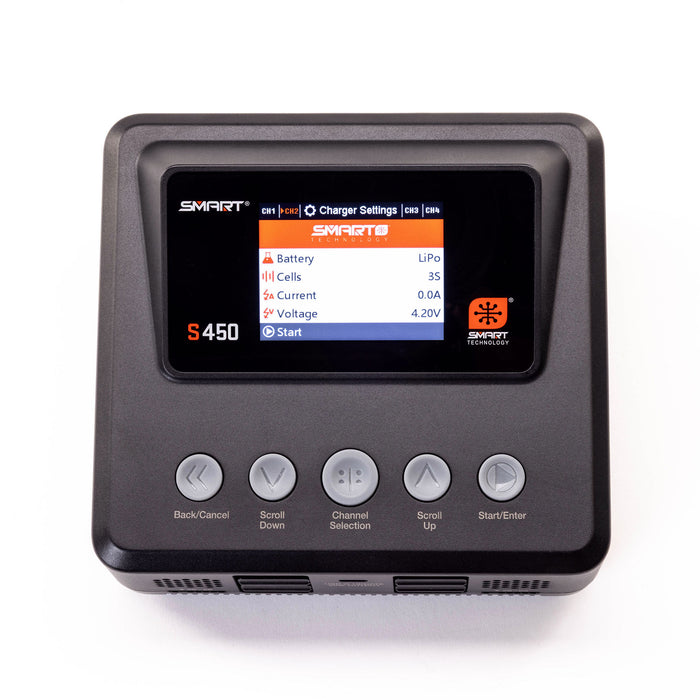 SPMXC3040 Spektrum S450 G2 AC/DC Smart Charger 4x50W