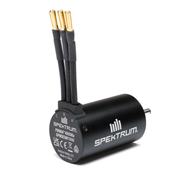 SPMXSM5000 Spektrum Firma 3660-4000Kv 4-Pole Sensorless Brushless Motor: 5mm