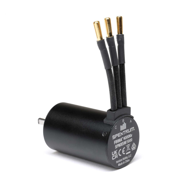 SPMXSM5000 Spektrum Firma 3660-4000Kv 4-Pole Sensorless Brushless Motor: 5mm