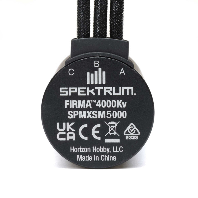 SPMXSM5000 Spektrum Firma 3660-4000Kv 4-Pole Sensorless Brushless Motor: 5mm