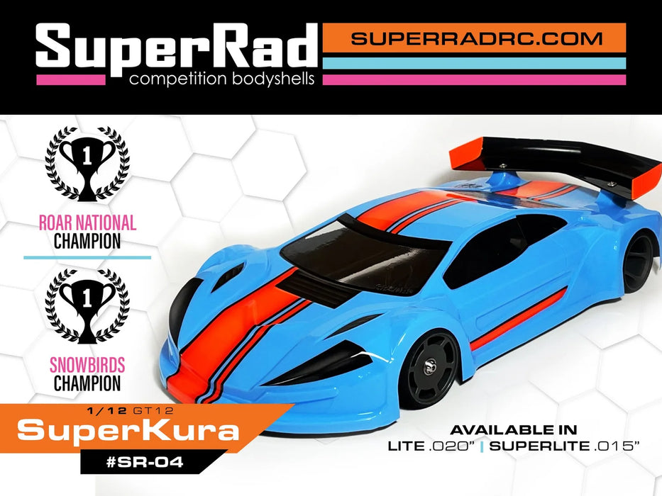 SR-04-015 SuperRad SuperKura 1/12 GT12 body (.015)