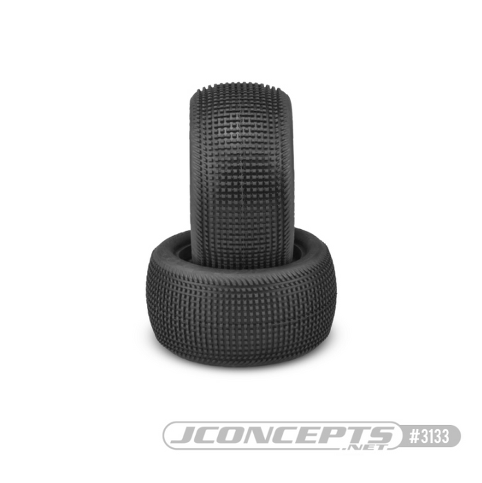 3133-02 Jconcepts Sprinter 2.2" 1/10th Rear Buggy Tire, Green Compound, Includes Closed Cell Dirt-Tech Inserts