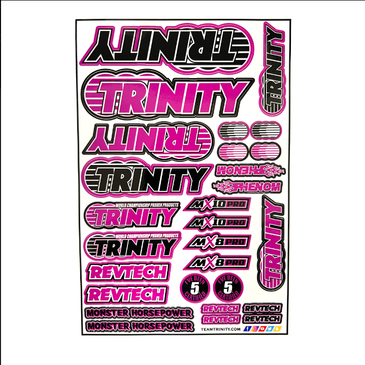 TEP9982P Purple Trinity Pro-Sticker Sheet (2 Sheets)
