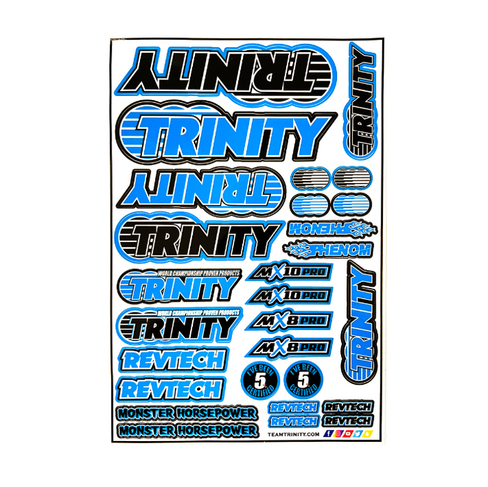TEP9982P Blue Trinity Pro-Sticker Sheet (2 Sheets)