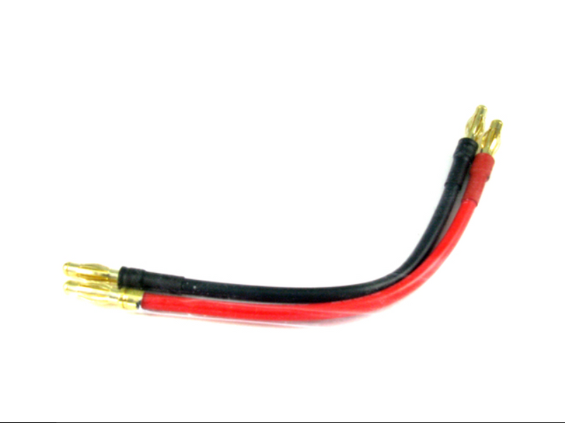 700252 PN Racing Charger Connect Cable 4mm Bullets w/ 14AWG 10cm Silicon Wire Set