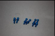 IRS3591 IRS Pan Car Aluminum Ball Stud Set (Blue)