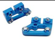 4268 CRC Aluminum 5 Degree Caster Blocks, Blue