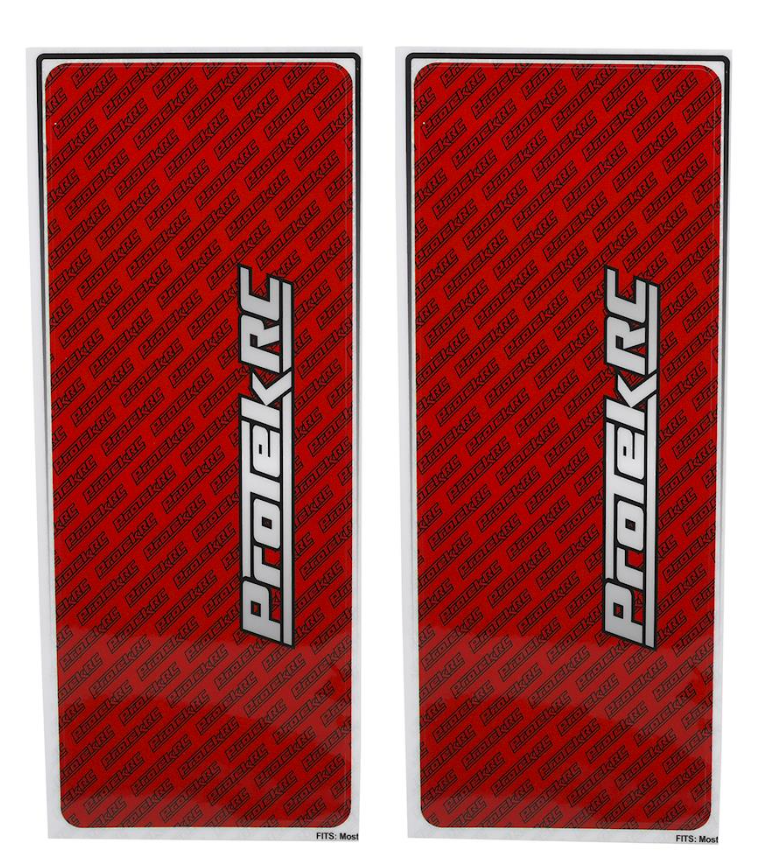 PTK-1102-RED ProTek RC Universal Chassis Protective Sheet (Red) (2) (12.5x33.5cm)