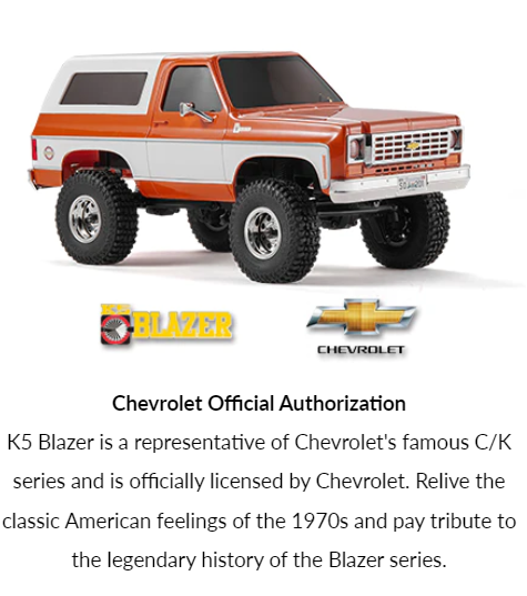 FMS12403RTROR FMS 1:24 FCX24 Chevrolet K5 Blazer RTR, Orange