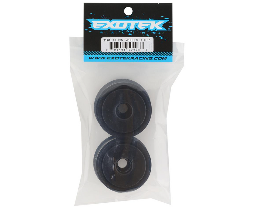 2120 - Exotek F1 Front Disk Wheels (Black) (2)