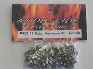 MSM459 Muddslide Motorsports P1 Misc Hardware Kit, Standard Hardware