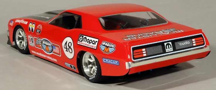 315 McAllister Racing 1970 AAR Cuda VTA Body, 1/10th 200mm