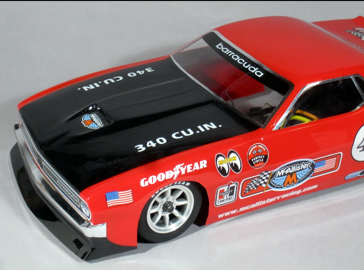 315 McAllister Racing 1970 AAR Cuda VTA Body, 1/10th 200mm