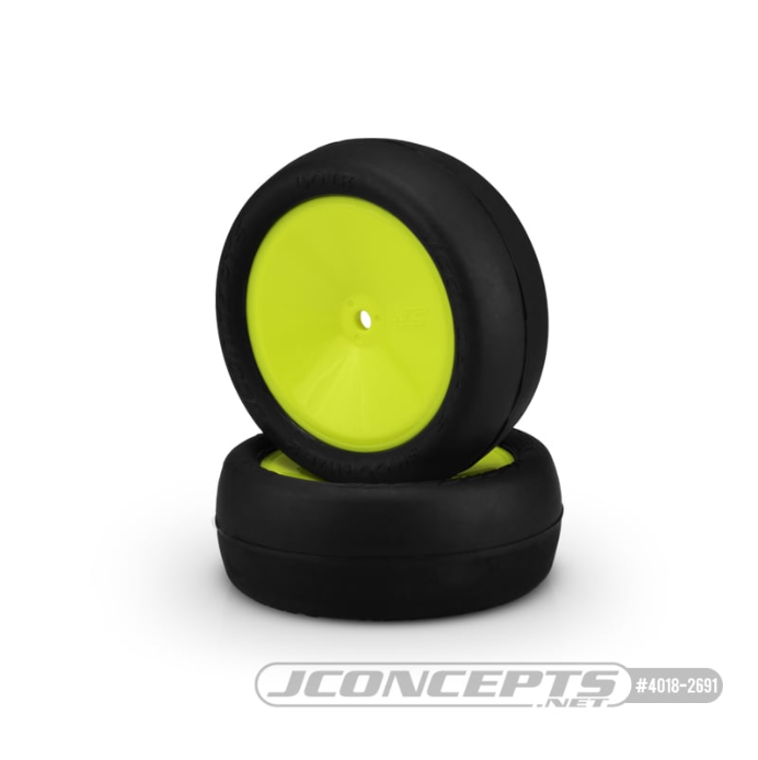 4018-2691 Jconcepts Smoothie 2 Pre-Mounted 2wd Buggy Front, Yellow
