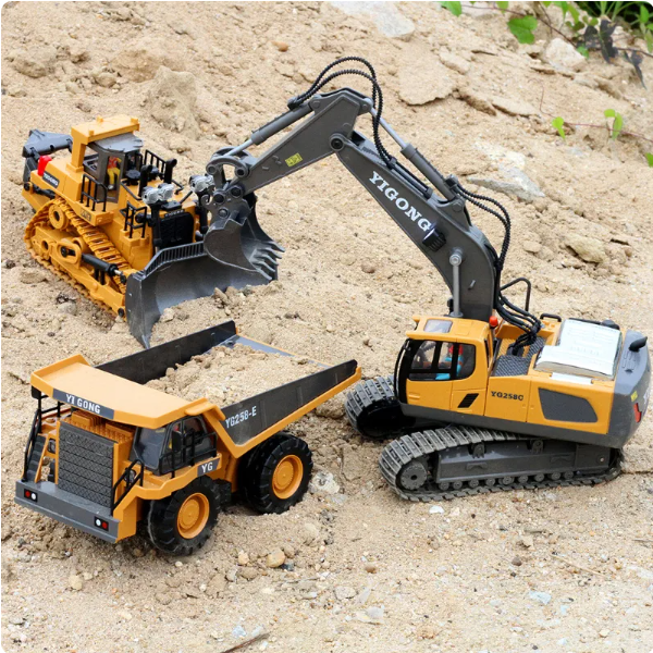 2.4G Remote Control RC Model Toy Bulldozer, Construction Vehicle