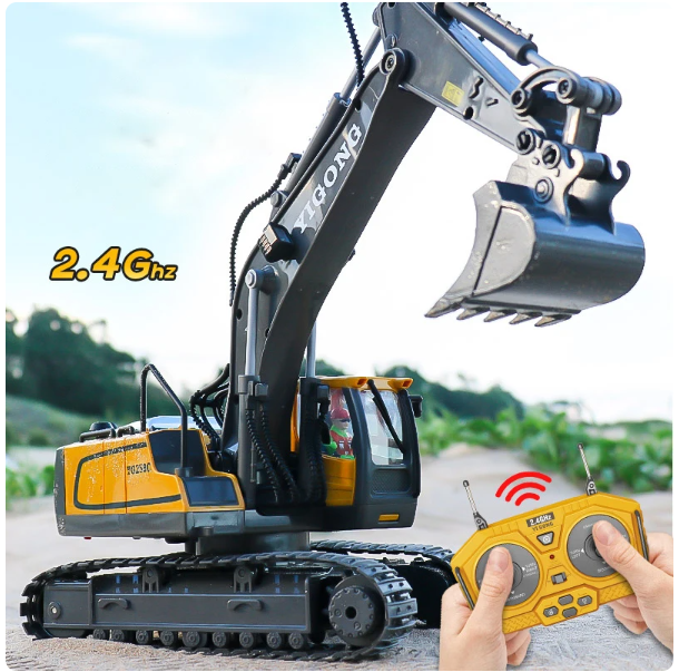 2.4G Remote Control RC Model Toy Excavator, Construction Vehicle