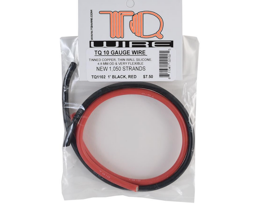 TQ1102 TQ Wire Silicone Wire Kit (Black & Red) (1' Each) (10AWG)