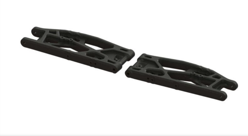 ARA330654 Arrma Rear Lower Suspension Arms, 148mm (1 Pair) EXB
