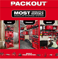 48-22-8447 Milwaukee PACKOUT 3-Drawer Tool Box w/Metal Corners