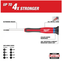 48-22-2614 Milwaukee Precision Phillips Slotted Screwdriver Set - 8PC
