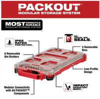 48-22-8436 Milwaukee PACKOUT 5 Compartment Low Profile Organizer