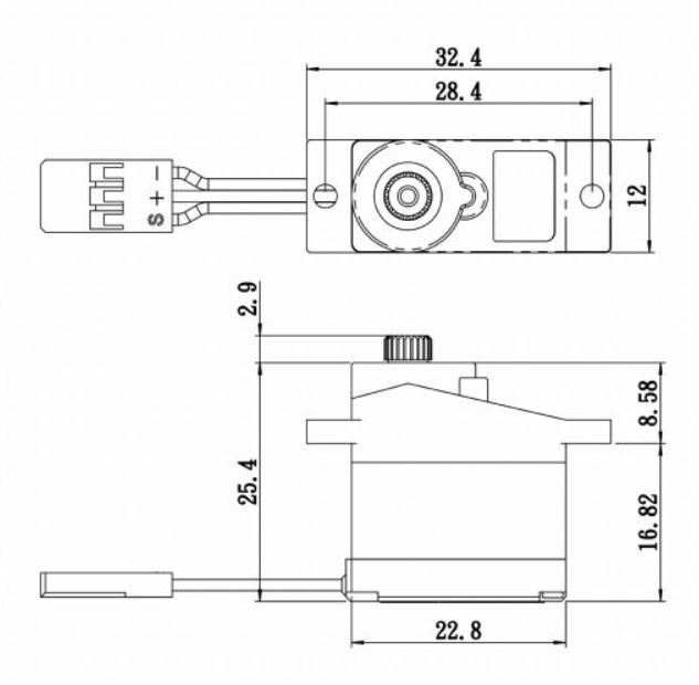 SAVSH0257MGP Savox SH-0257MG Micro Digital MG Servo w/ Soft Start