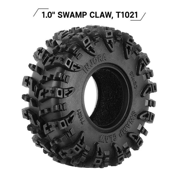 YQT-1021 INJORA Swamp Claw 1.0" M/T Tires (4) (56mm/64mm)