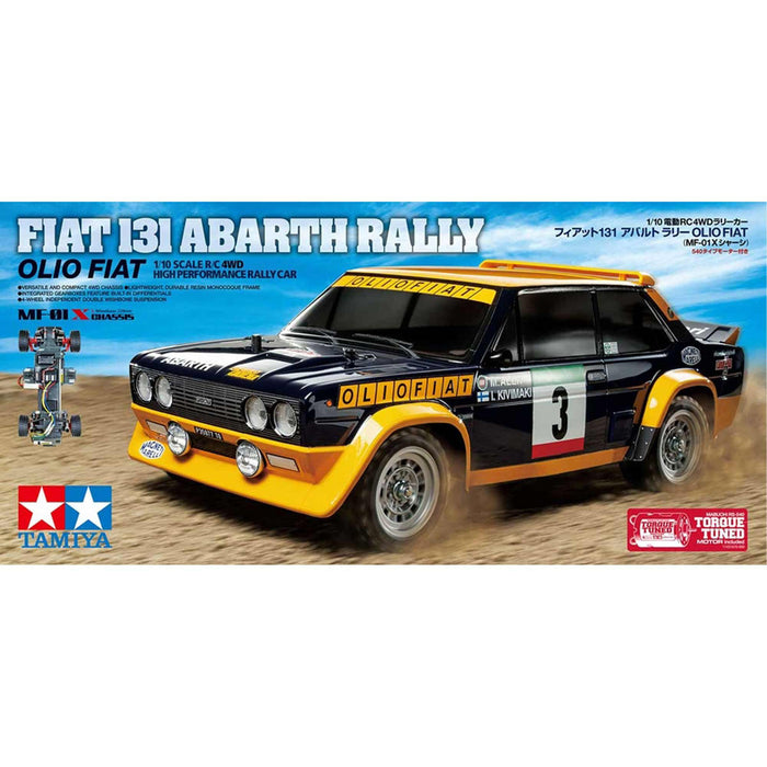 TAM58723A Tamiya 1/10 RC Fiat 131 Abarth Rally Olio Fiat (MF-01X)