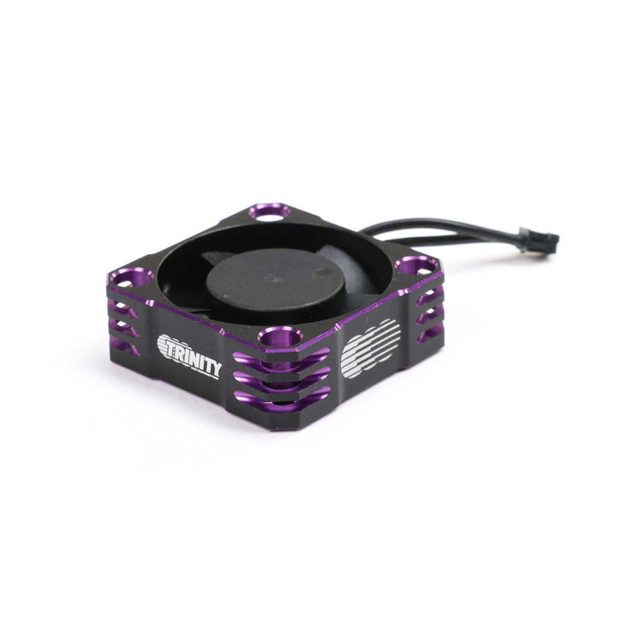 TEP3084 Trinity Aluminum 30x30mm Ball Bearing Fan, Purple