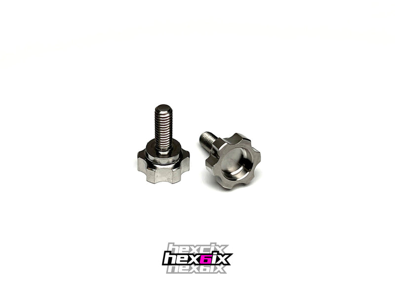 SF-TH2308-2 Sortafast Titanium Screws - 3X8 Hexcix Thumb Screws - 2pk (M3)