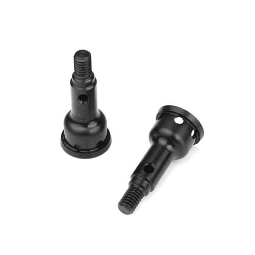 TKR6573F Tekno Stub Axles (Front, HRDND Steel, EB410)