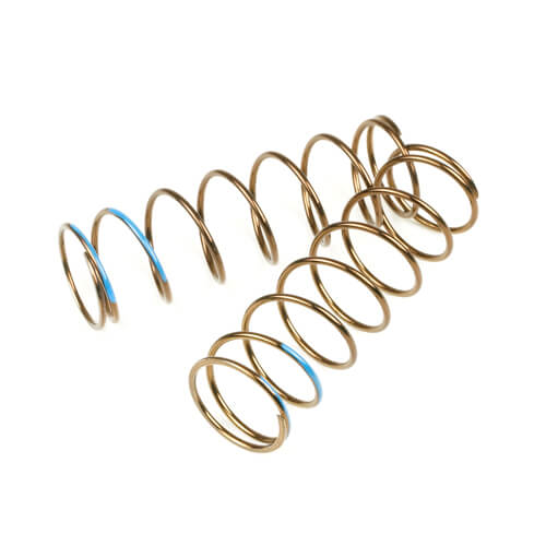 TKR8769 – LF Shock Spring Set (front, 1.6×8, 5.73lb/in, 75mm, blue)