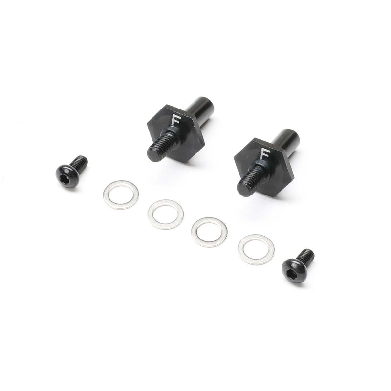 TLR-1054 LOSI Front Axle Set, Aluminum, Black, 12mm: 22S Sprint