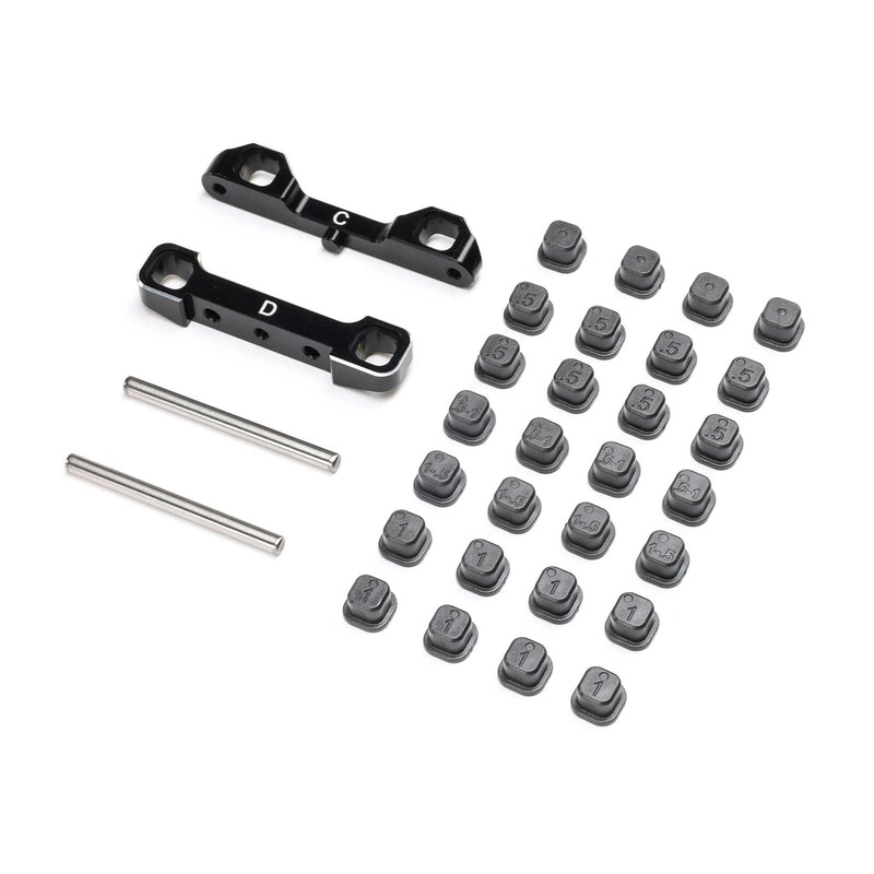 TLR-1055 LOSI Adjustable Pivot Set C & D, Black: 22S Sprint