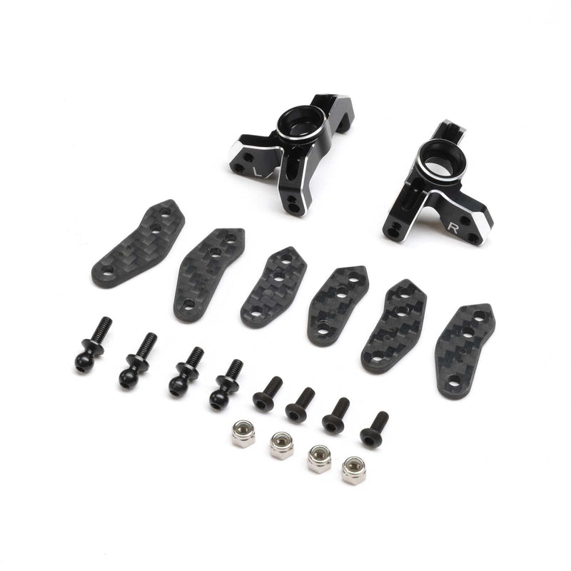 TLR-1062 LOSI Spindle Set, Aluminum, Black: 22S Sprint