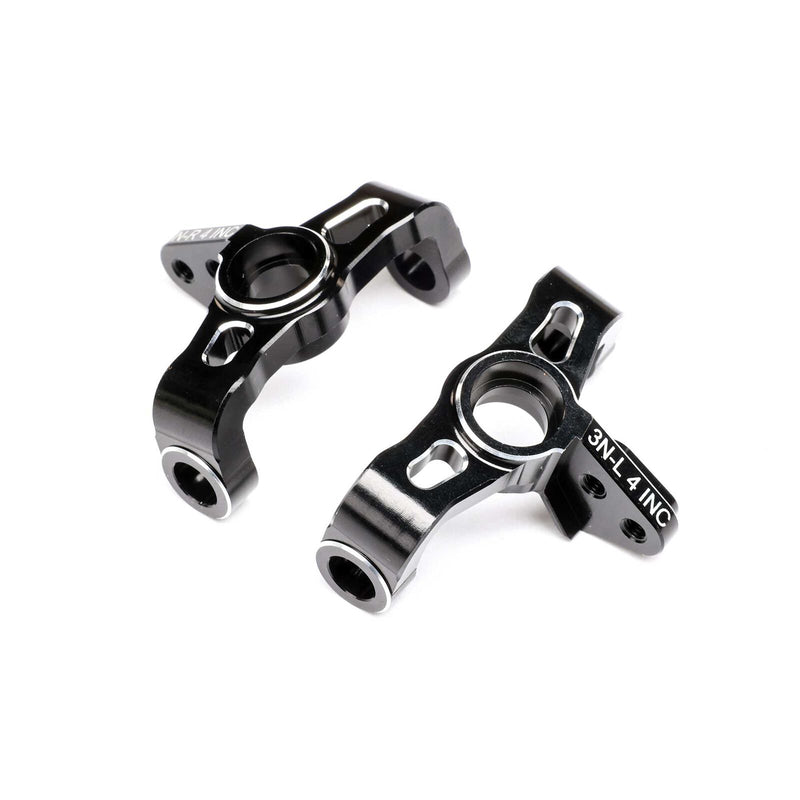 TLR-1196 TLR 22X Aluminum Narrow Steering Spindles (Black) (2) (4°)