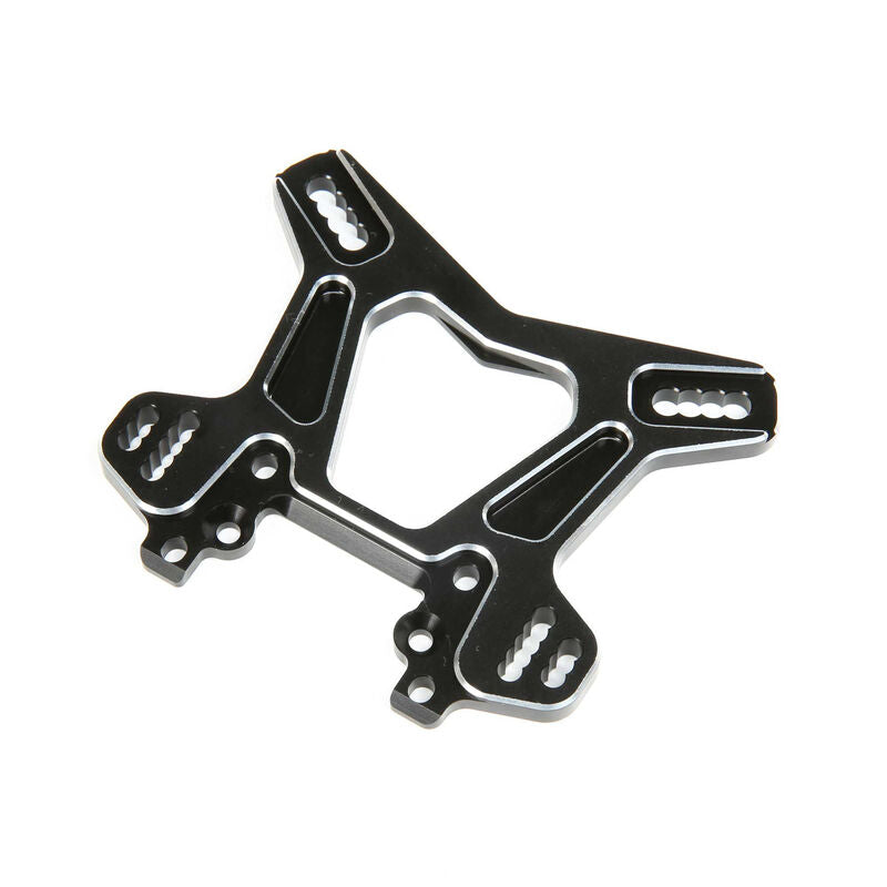 TLR244063 Losi Front Shock Tower, Black, Aluminum 8X/8XE