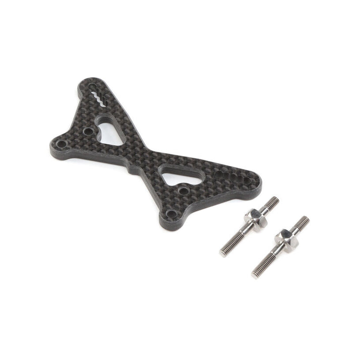 TLR334054 TLR 22 5.0 Carbon Front Tower w/Ti Standoffs