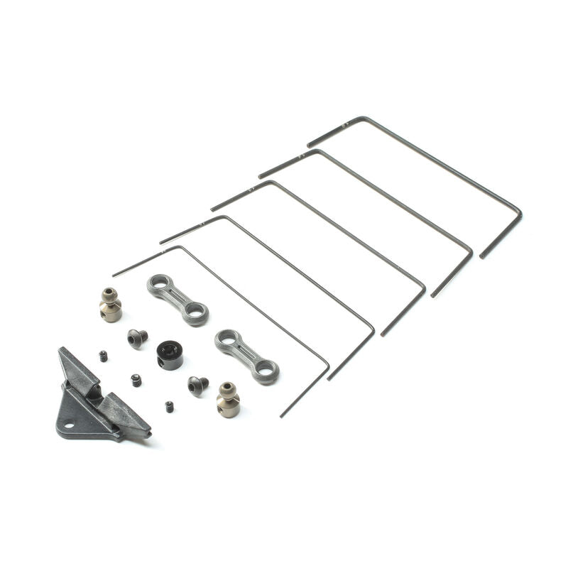 TLR334055 Losi 22 Front Sway Bar Set: 22 5.0
