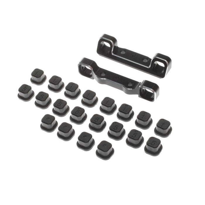 TLR334062 TLR Adjustable Pivot Set, C & D, Black: 22 5.0