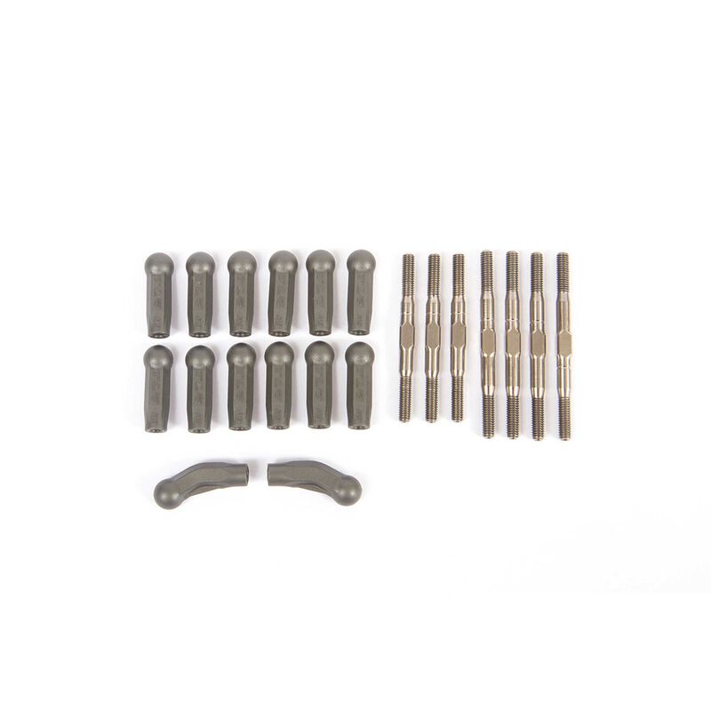 TLR334077 Losi HD Turnbuckle Kit, Titanium 22X-4