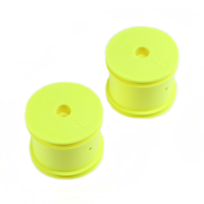 TLR7002 TLR Racing 1/10 Front/Rear Stadium Truck 2.2 Wheels, 12mm Hex, Yellow (2): 22T
