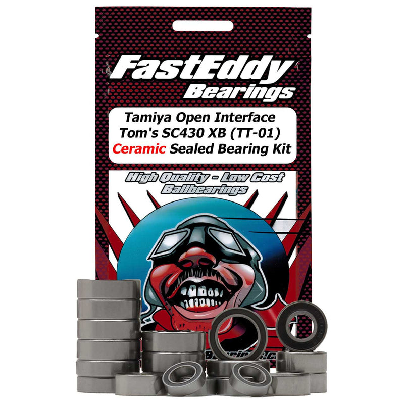 Tamiya Open Interface Tom's SC430 XB TT-01 Ceramic Sealed Bearing Kit