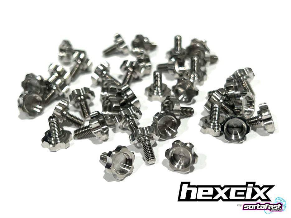 SF-TH0306-2 Sortafast Hexcix Titanium Screws - Thumb Screws - 2pk (Metric)